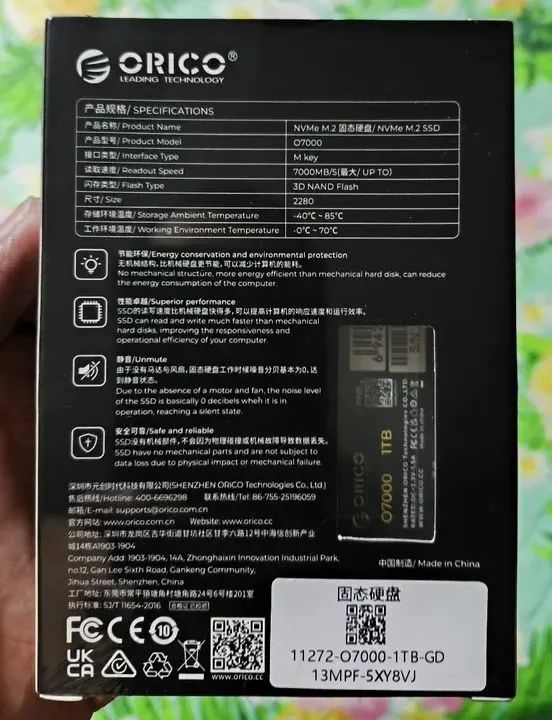 SSD NVMe M.2 1TB ORICO PCIe 4.0 - Foto 2