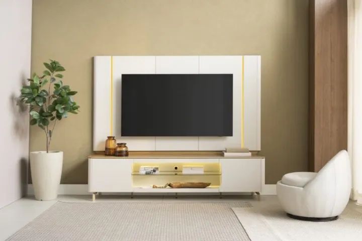 Painel + Rack Santorini 2,40m - Pronta Entrega! - Foto 4