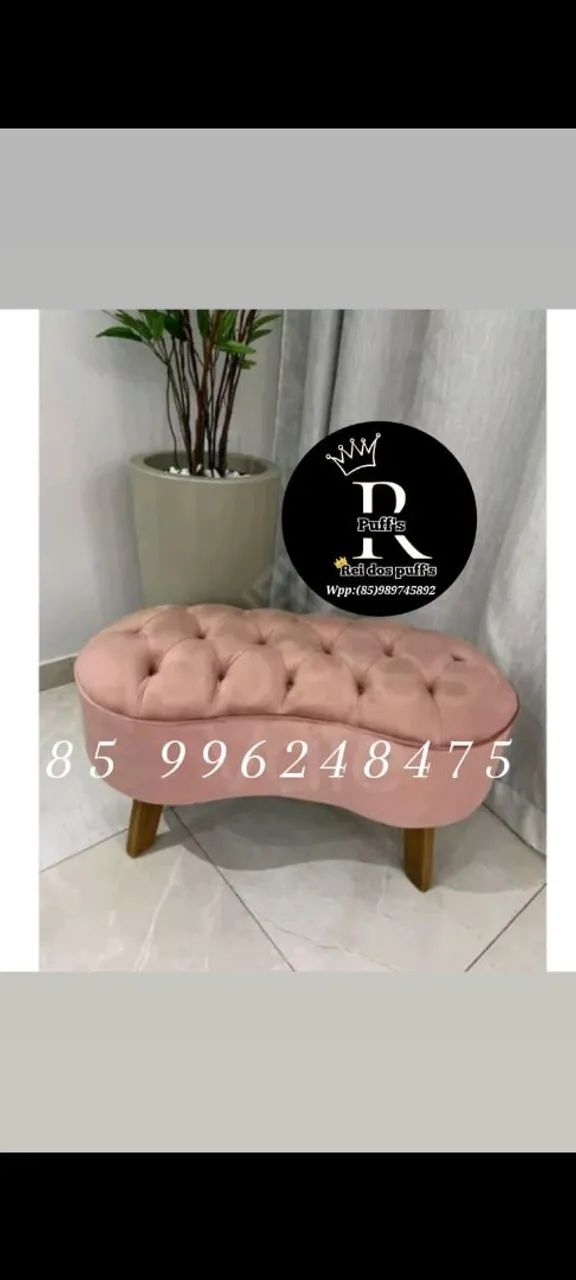 Puff Decorativo Estiloso e Confortável - Foto 4