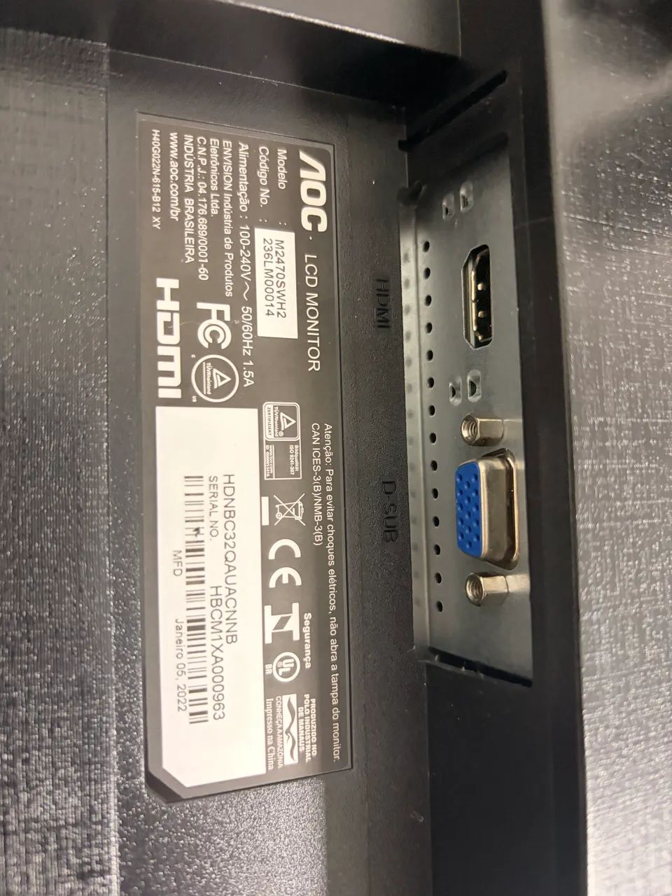 Monitor AOC 23.6 pol. - Foto 2