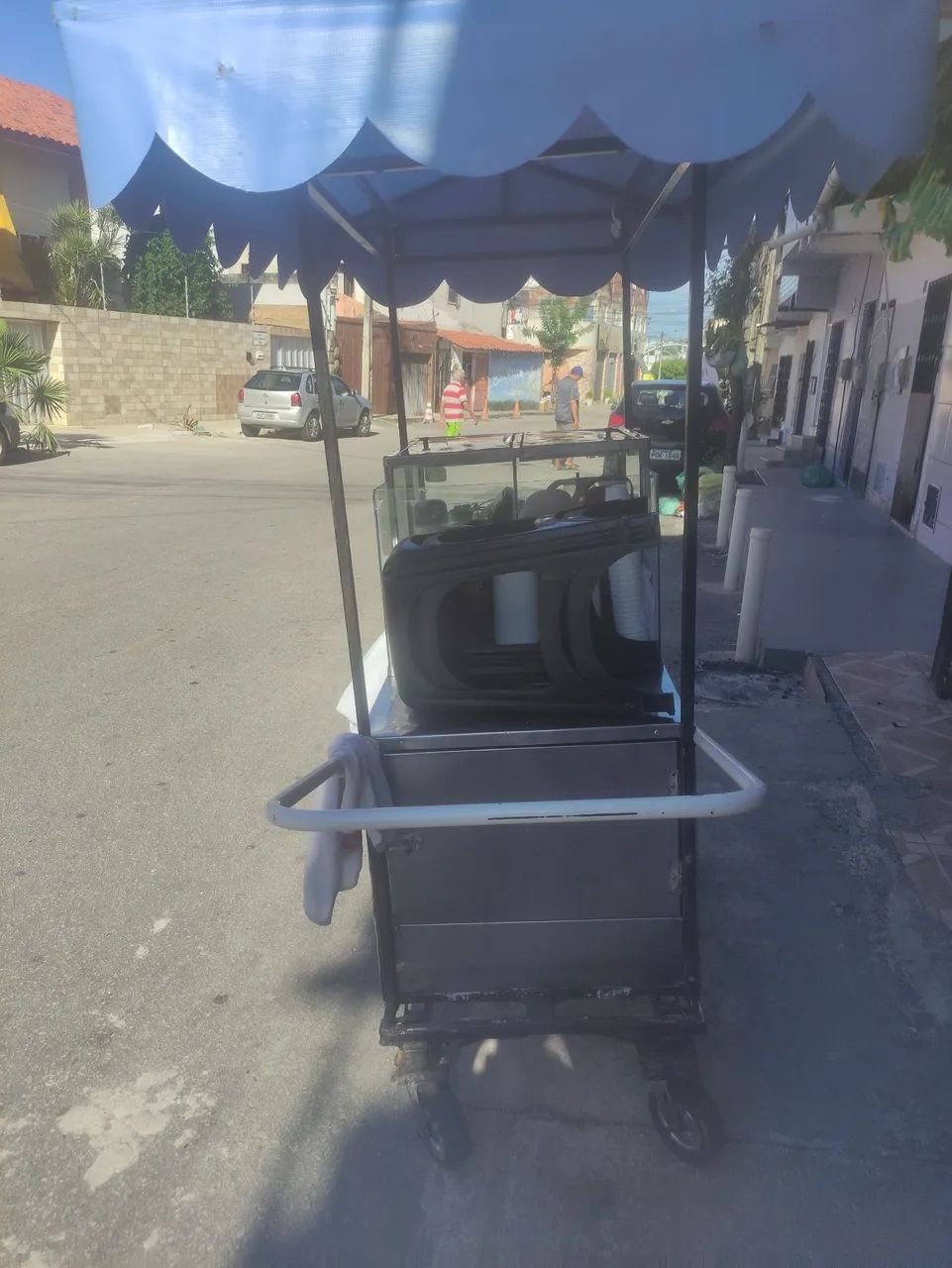 Vende um carinho de pipoca inox semi novo  - Foto 4