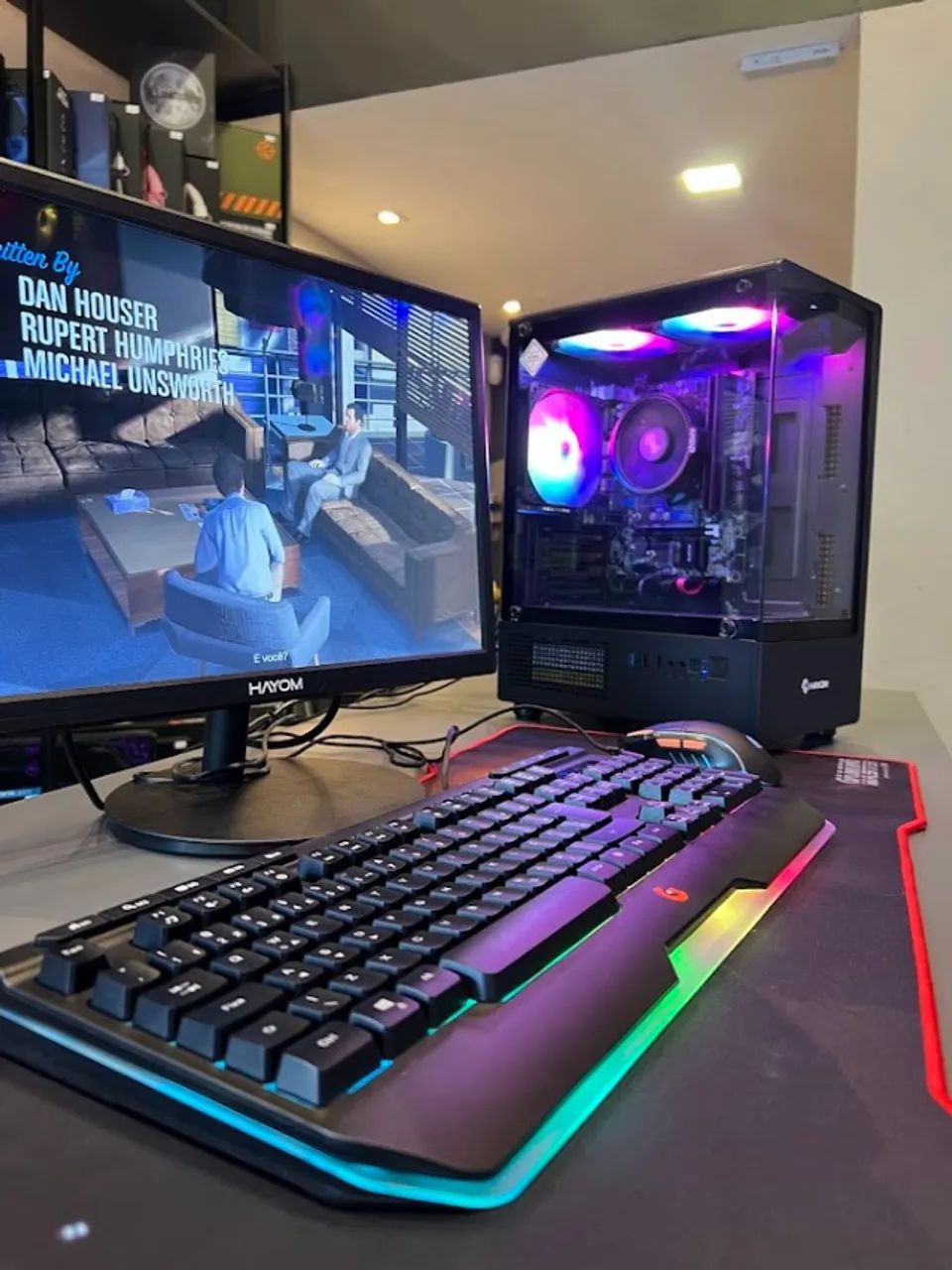  PC Gamer Completo i5 + GT 730 4GB + Monitor | Mais Espaço | Novo