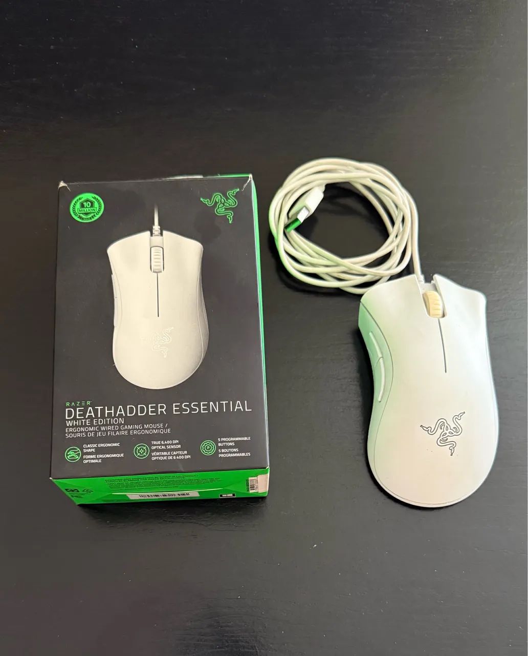 Mouse Gamer Razer Deathadder Essential White Edition - Foto 5