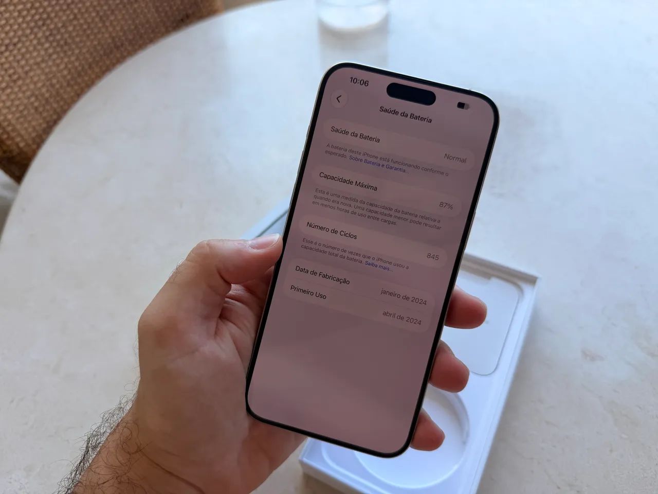 iPhone 15 Pro Max 256GB Silver - 87% de saúde - Foto 4