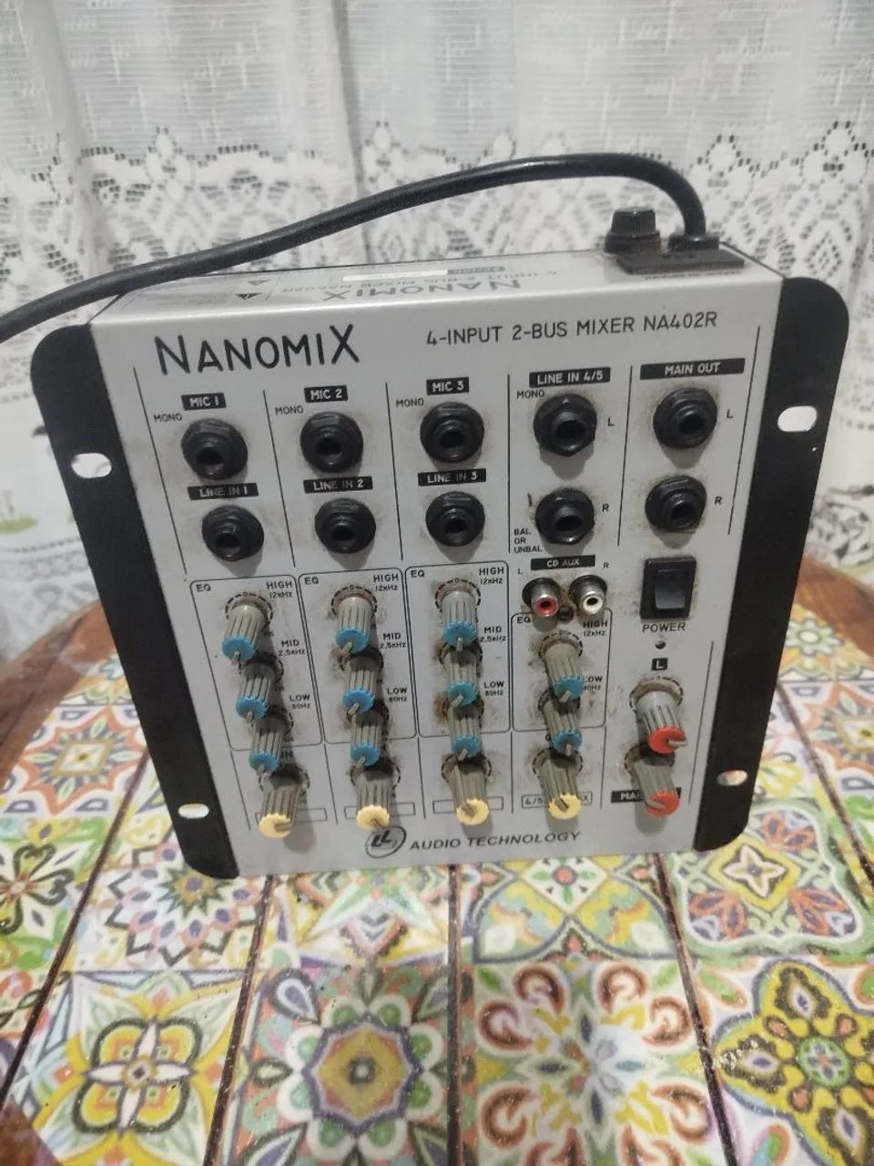 Mesa de som 4 canais Nanomix 