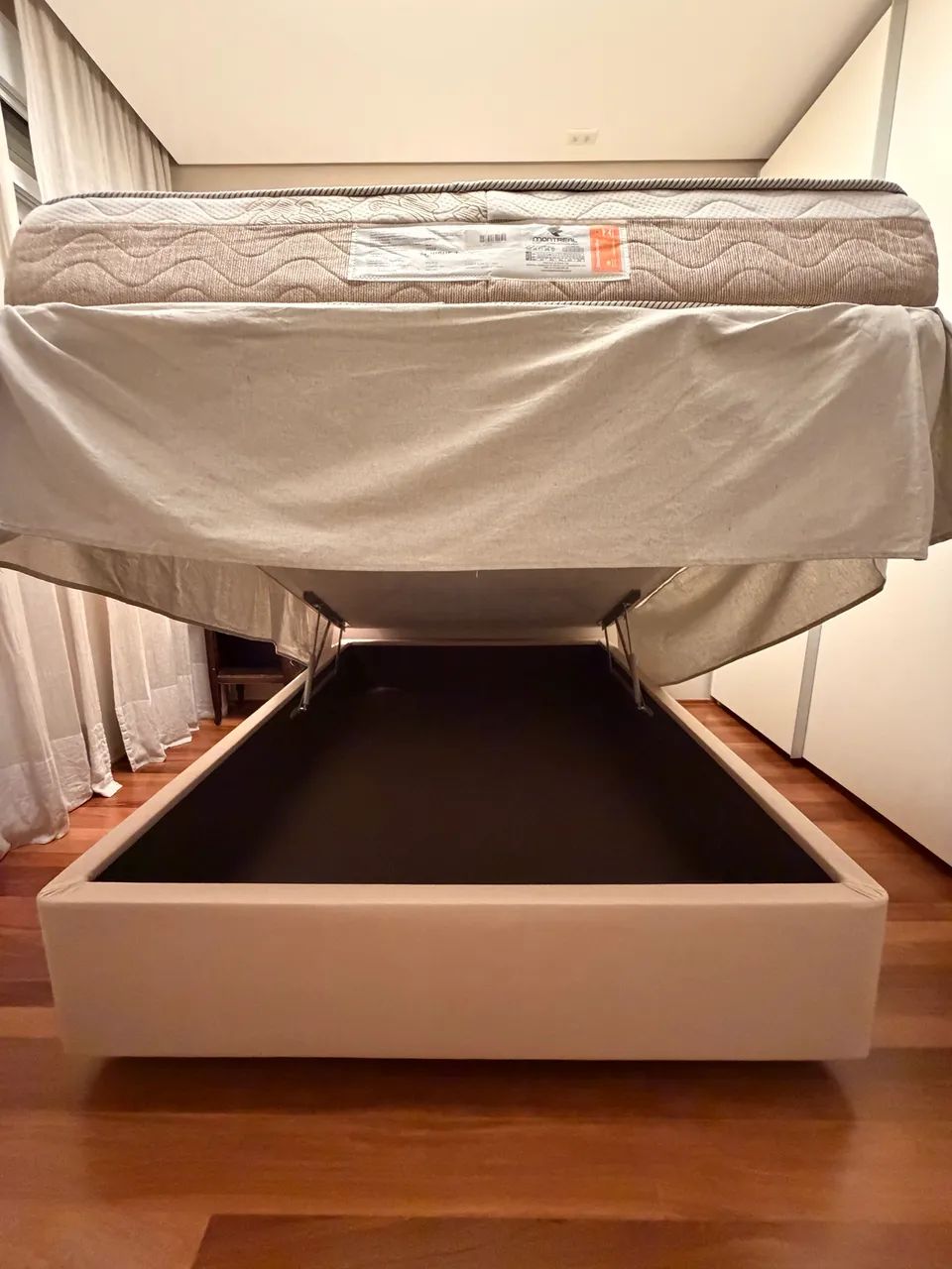 Cama box de casal em perfeito estado - Foto 4