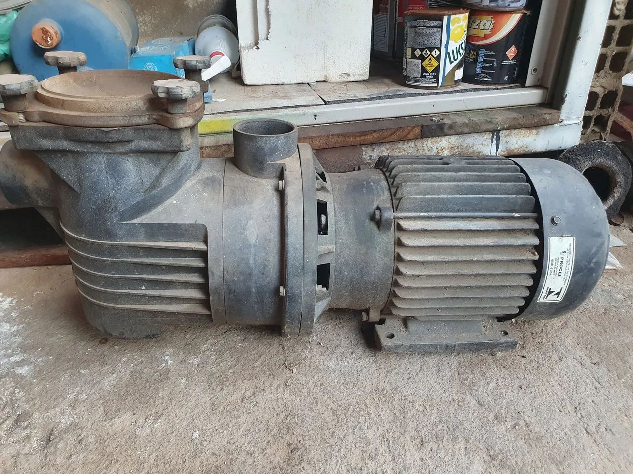 Vendo motobomba para piscina - motor de 5cv