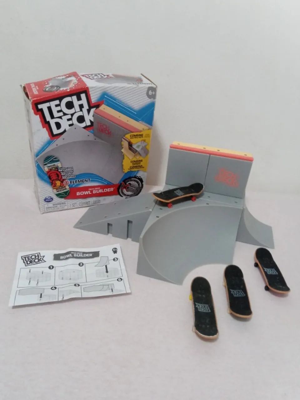 Conjunto Skate de Dedo Tech Deck Bowl Builder