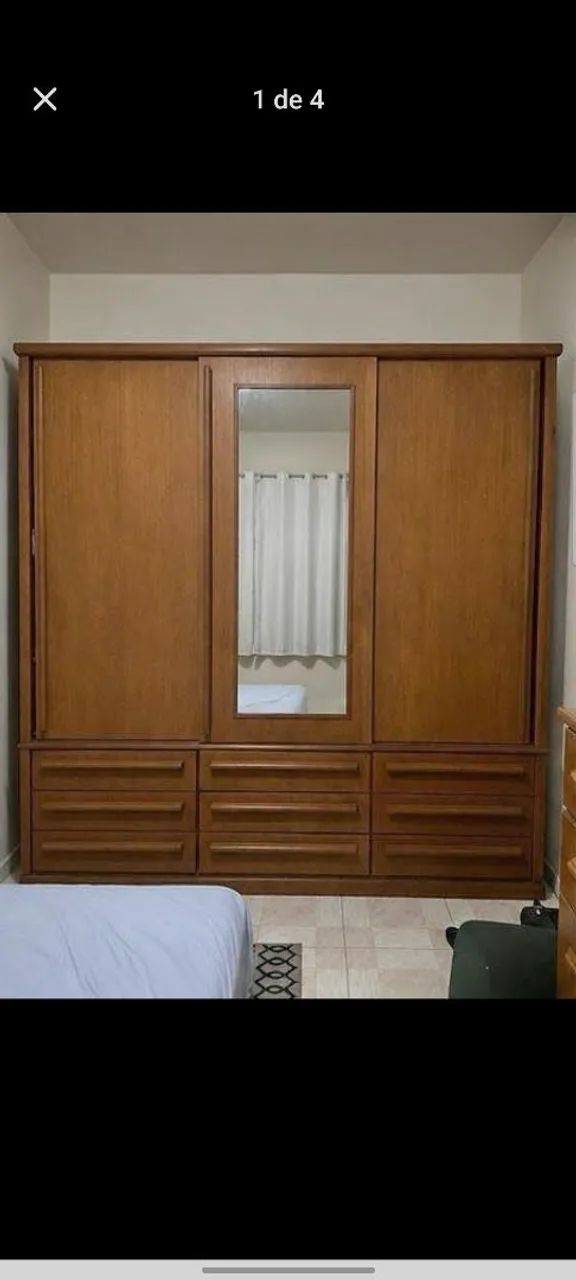 Cama modelo oriental e guarda roupa  - Foto 3