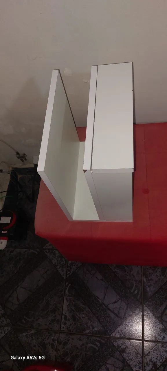 Criado Suspenso Branco com Nicho e Gaveta - Foto 3