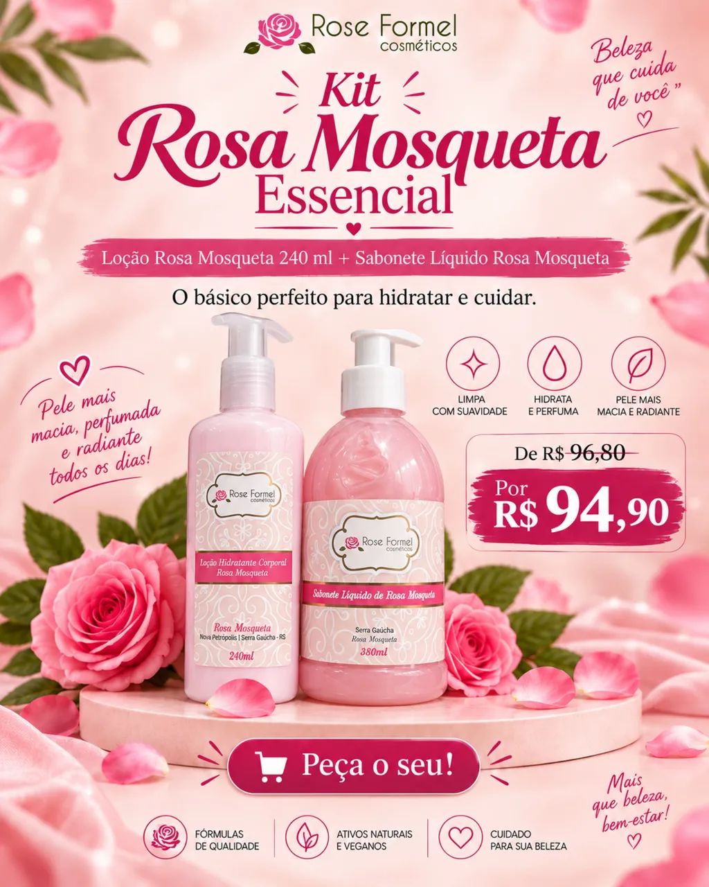 kit rosa mosqueta essencial