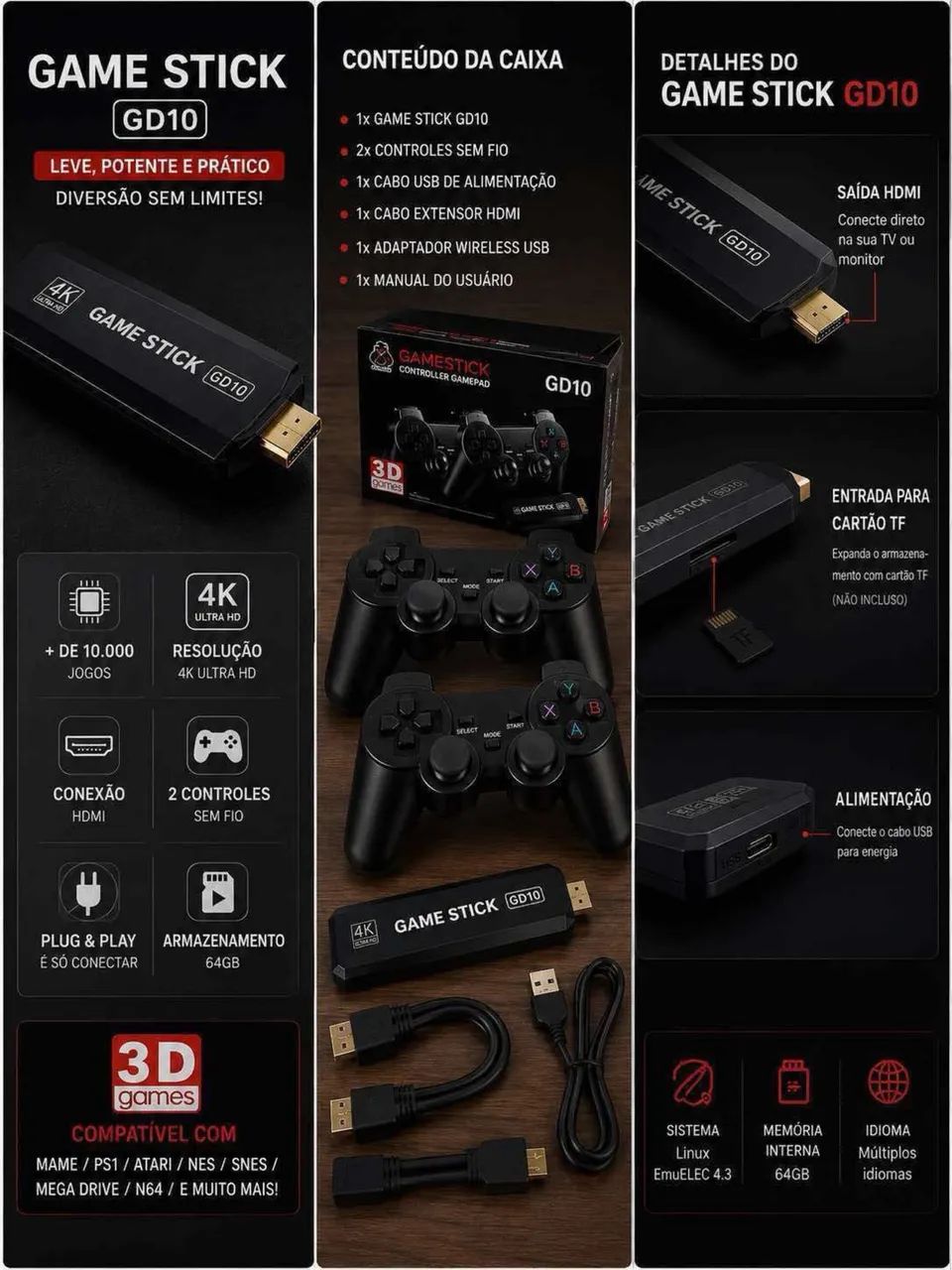 Game Stick GD10 - Foto 3