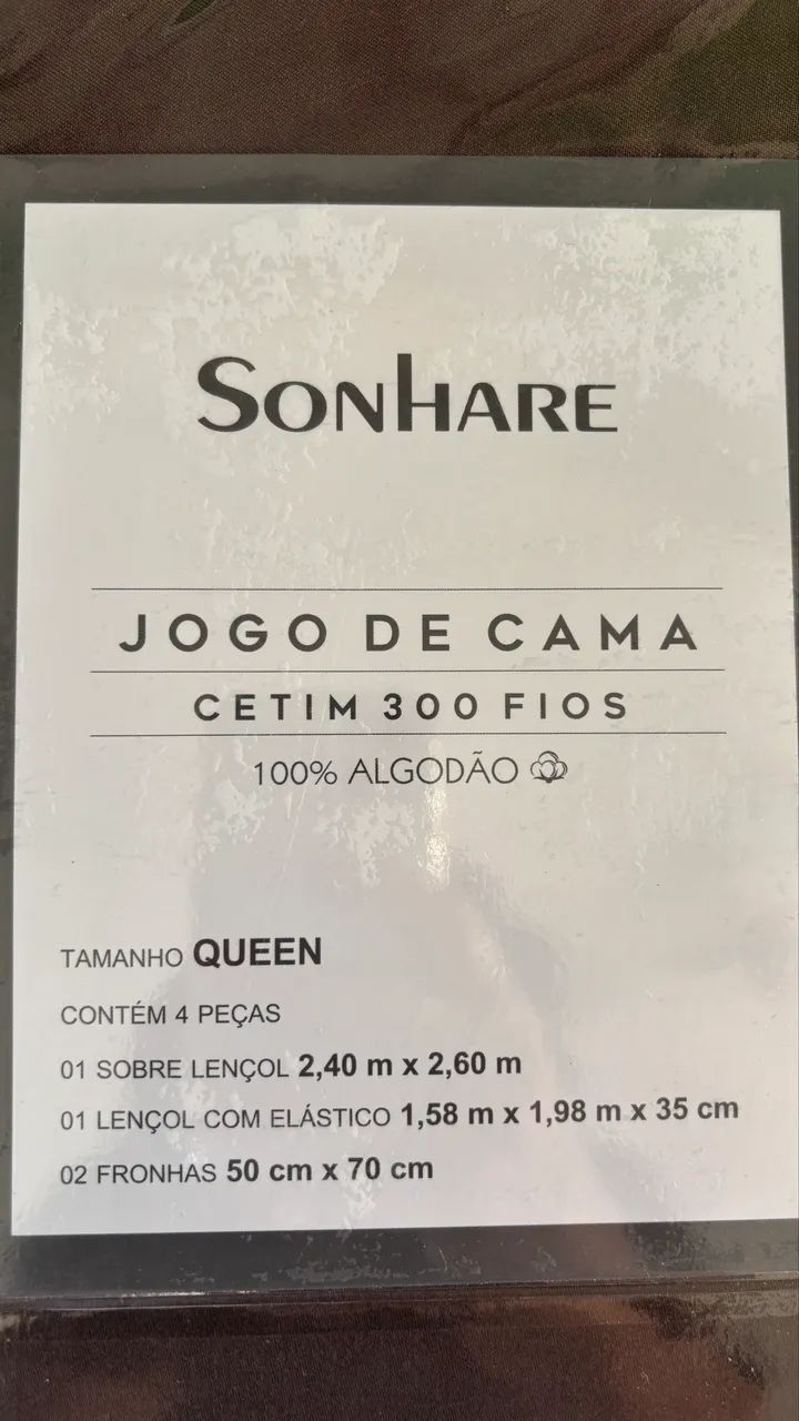 Jogo de Lençol Acetinado Queen cor marrom - Foto 2