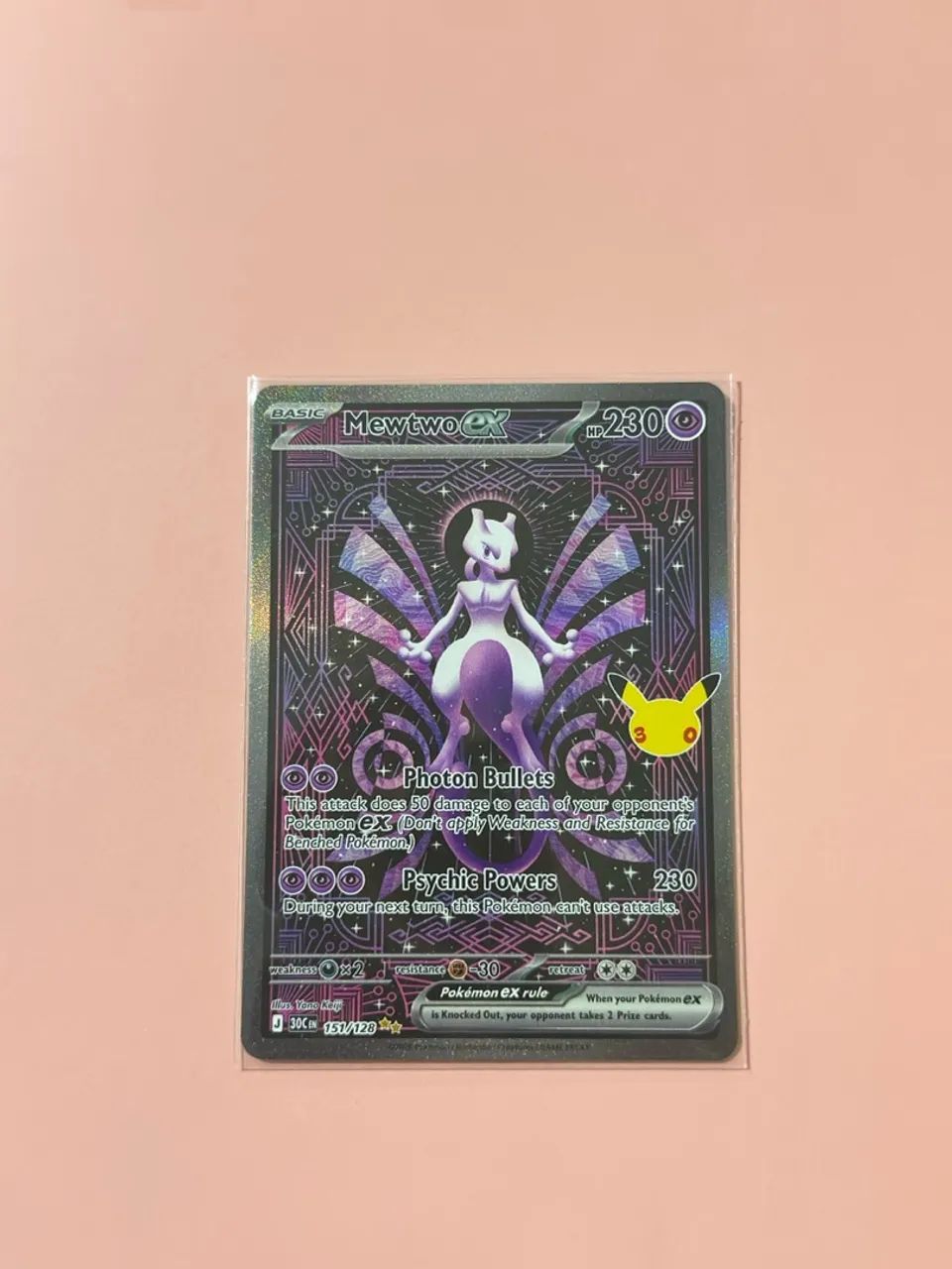 MEWTWO EX 30TH CELEBRATION (151/128) INGLÊS 