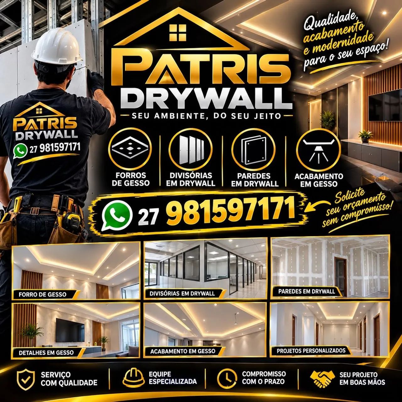Drywall e serviço em geral  