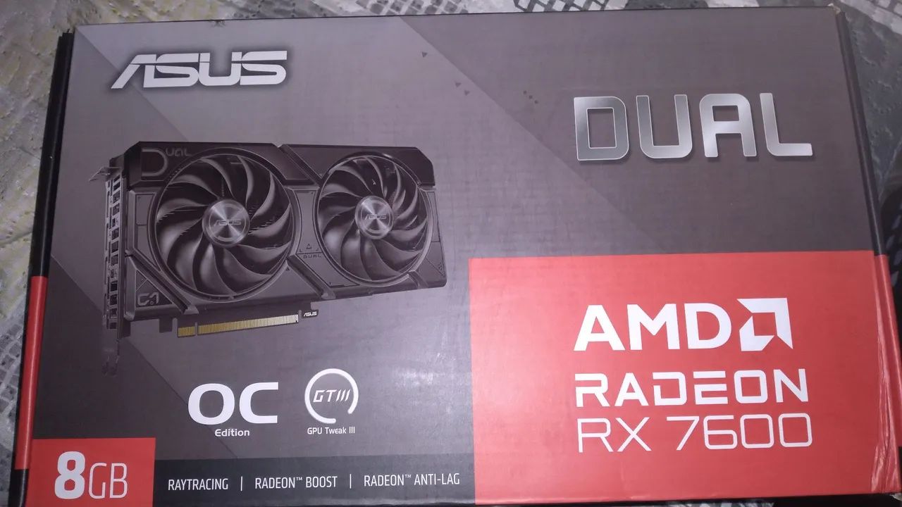 Rx 7600 8gb asus com caixa