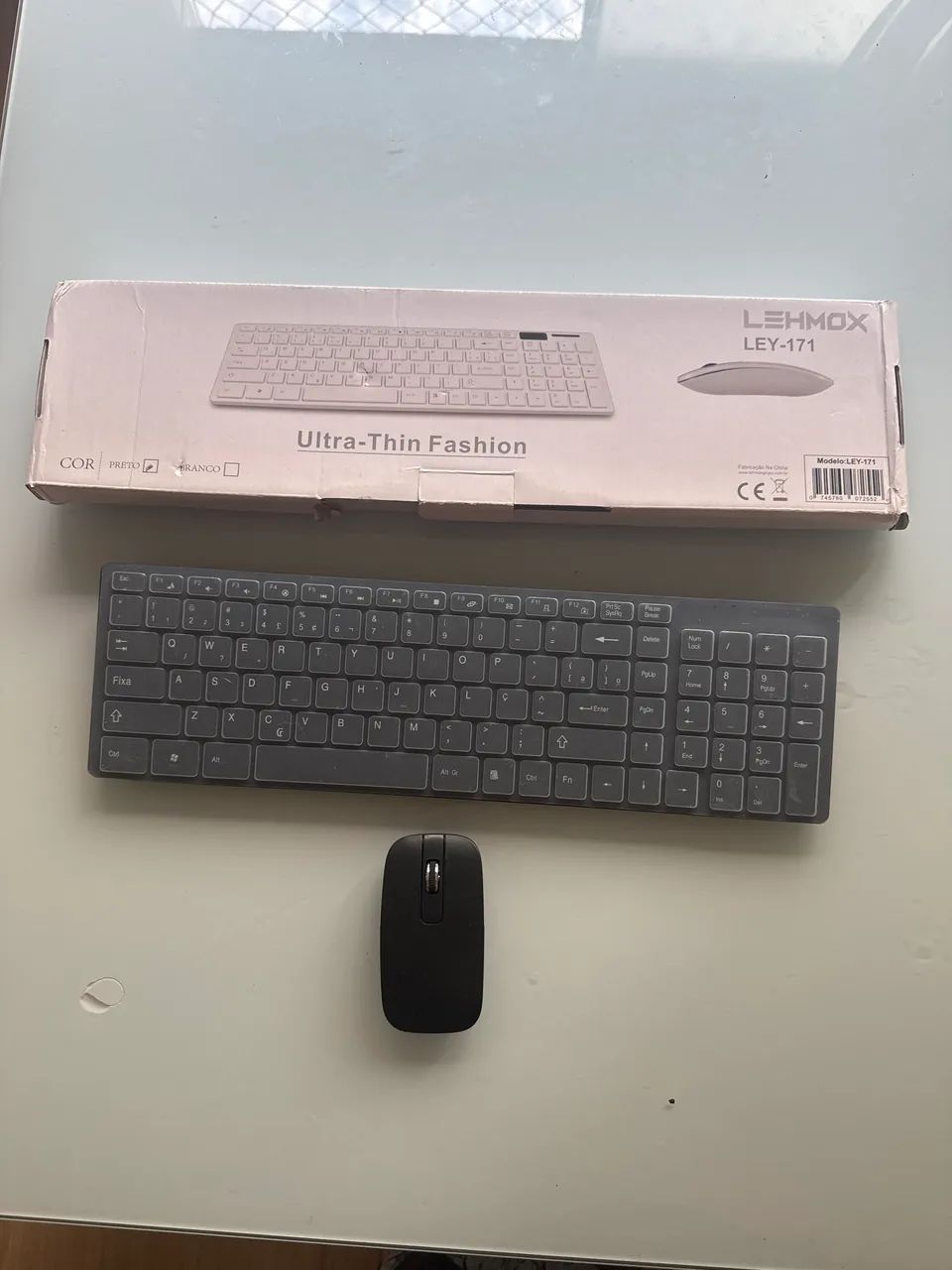 Teclado e mouse sem fio 