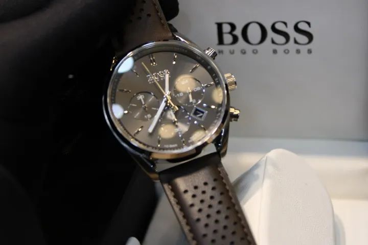 Relógio Masculino BOSS Champion Grey 1513815 44mm Pulseira de
