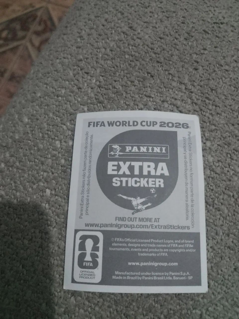 Figurinha extra sticker Hakimi bordo/bronze - Foto 2
