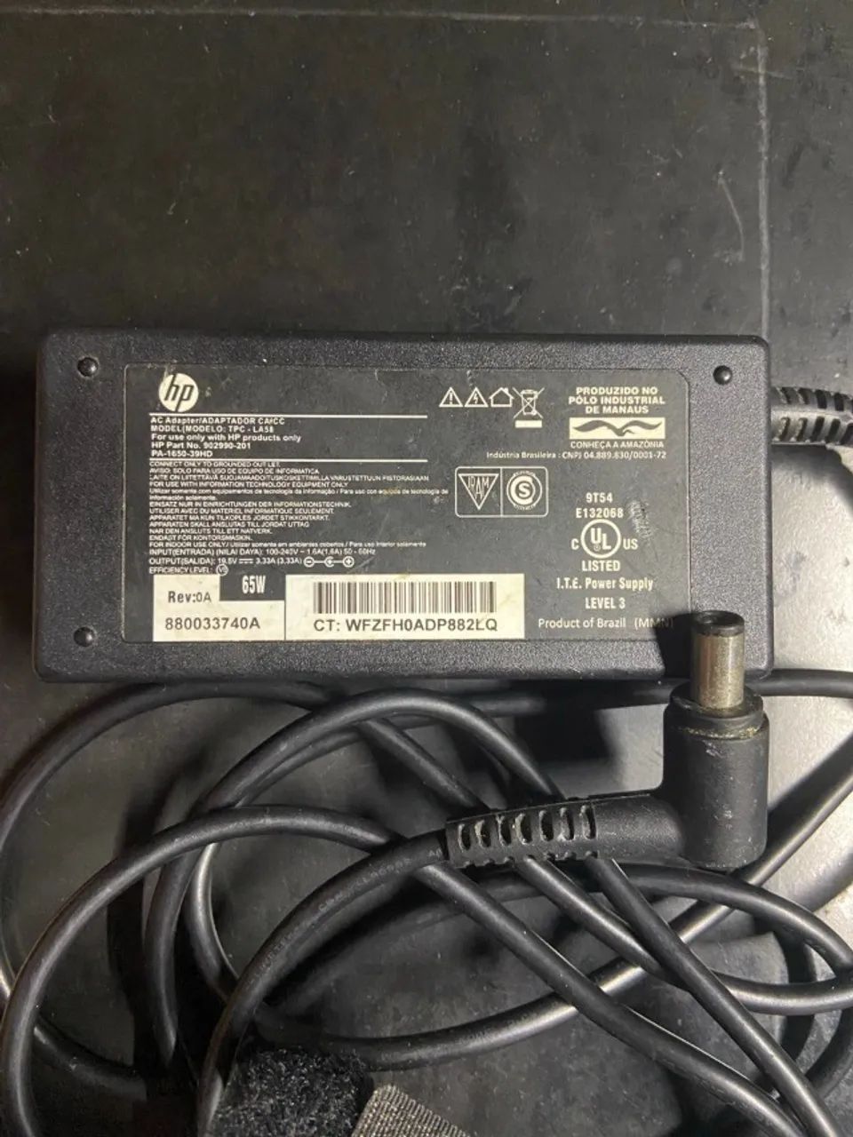 Fonte para notebook Hp Mod. TPC-LA58