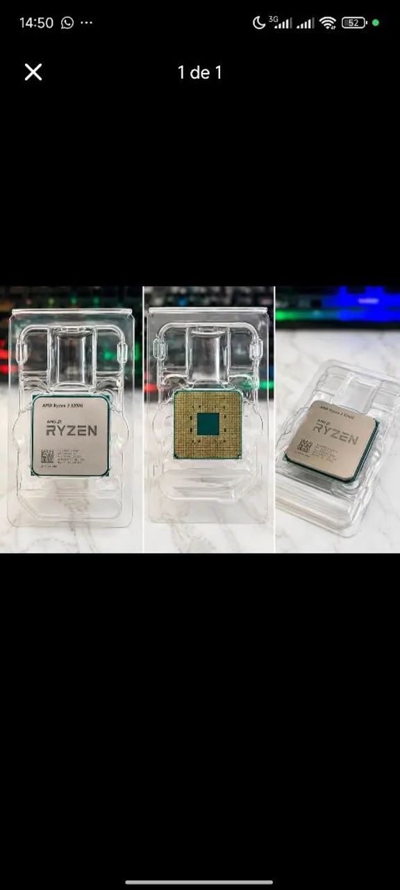 Ryzen 3 3200g + fonte 