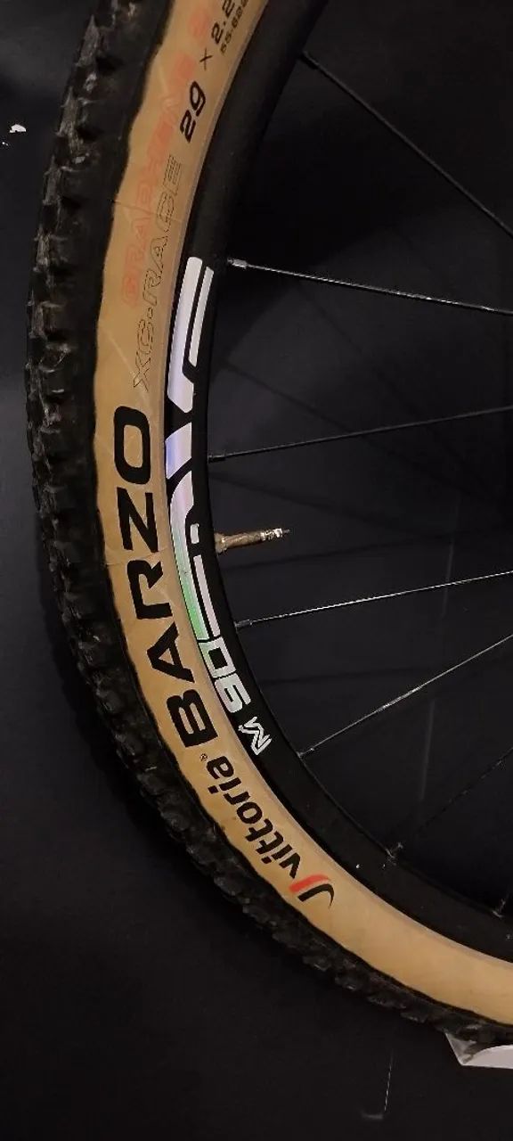 Vittoria Barzo XC-Race de 29 polegadas, modelo 29x2.25 com faixa bege.