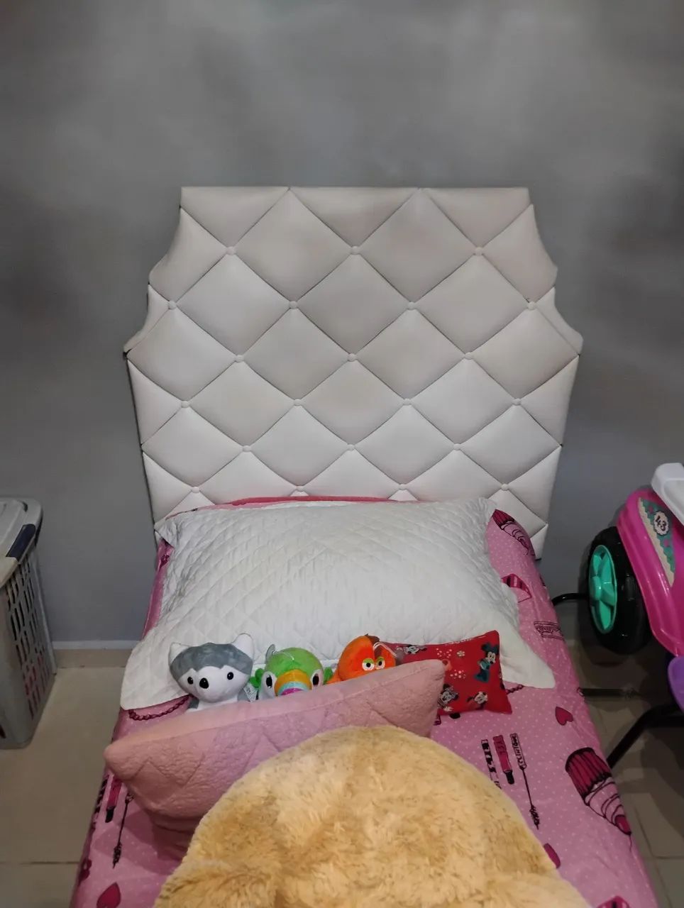 Cama de solteiro com baú com cabeceira  - Foto 5