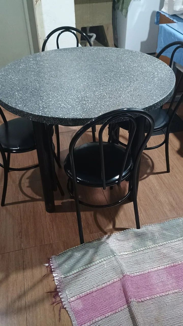Mesa de mármore sintético usada  - Foto 4