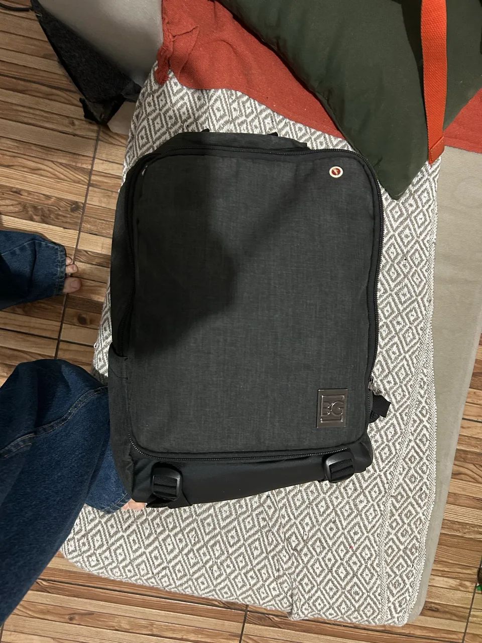 Mochila baggagio preta com varios compartimentos  - Foto 2