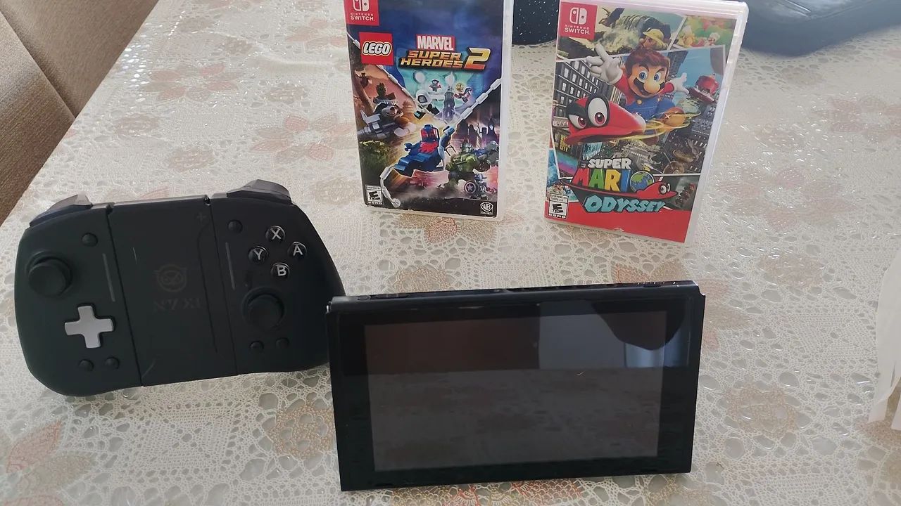 Kit Nintendo switch + jogos e controles - Foto 4