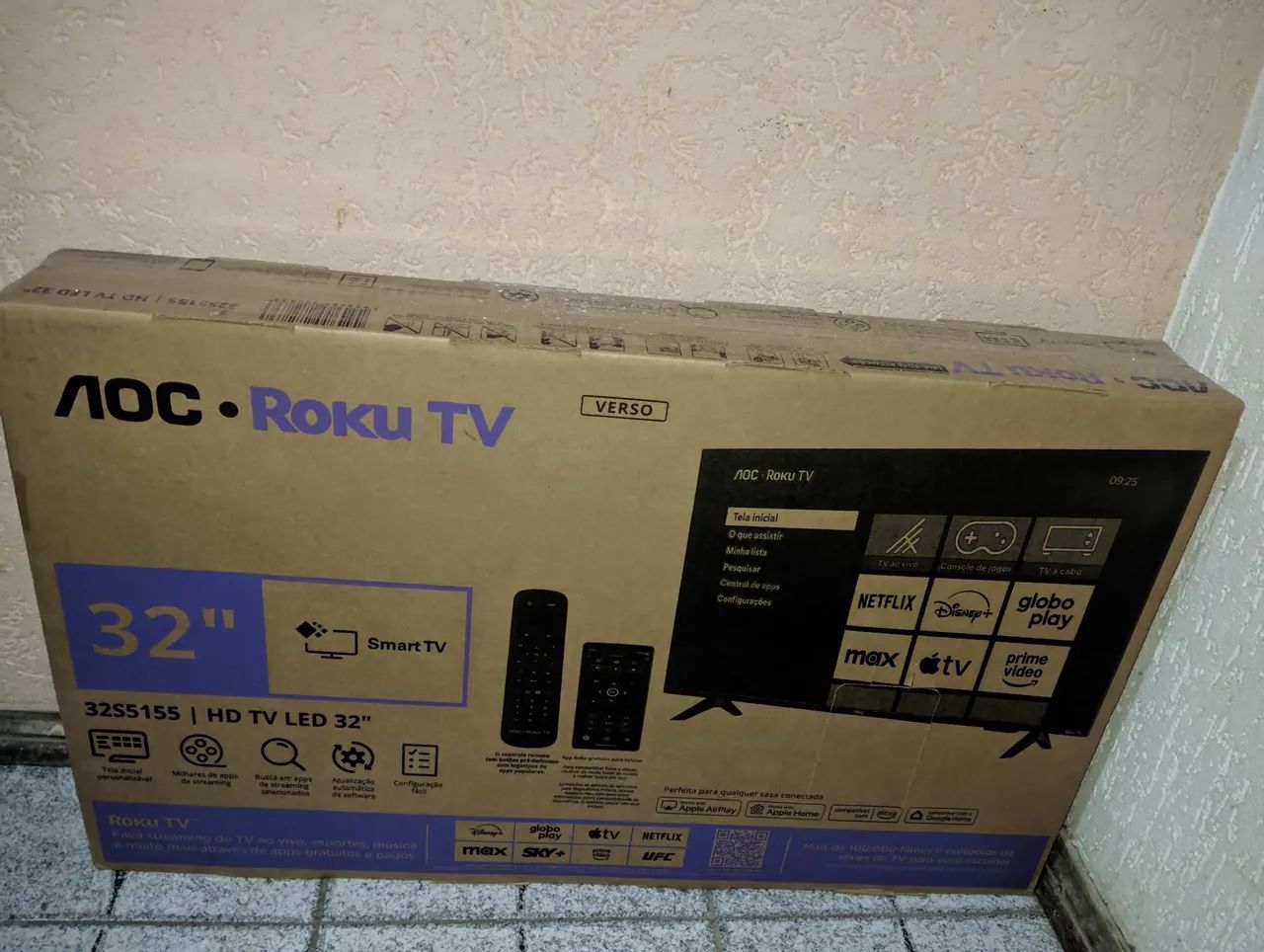 Televisão Smartv Roku TV 32 polegadas 