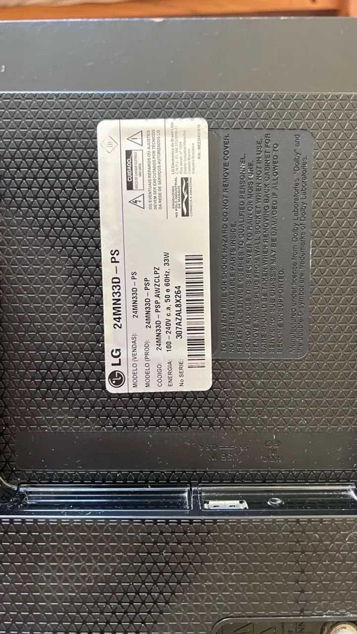 TV/Monitor LG 24 polegadas, modelos 24MN33D-PS - Foto 3