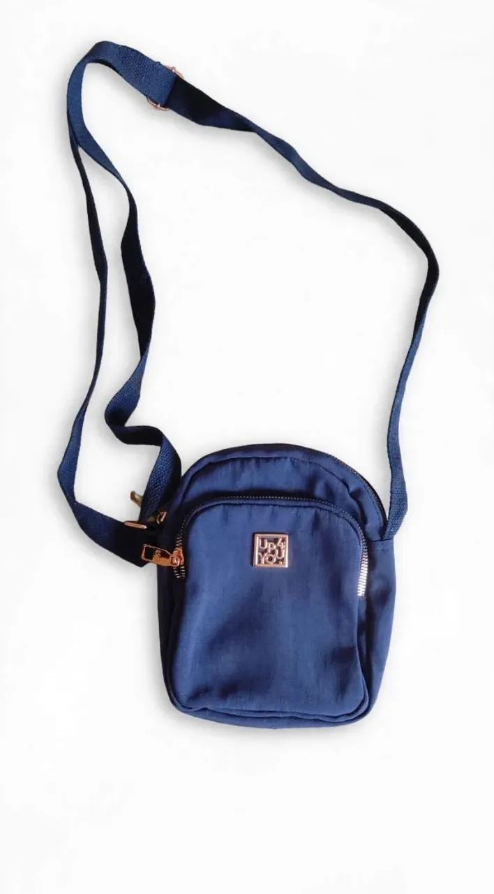Bolsa azul lateral comprida  - Foto 4