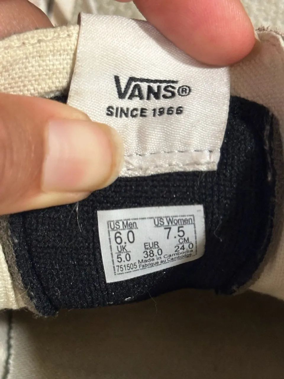 Vans Old Skool Bege e Rosa tamanho 36 - Foto 5