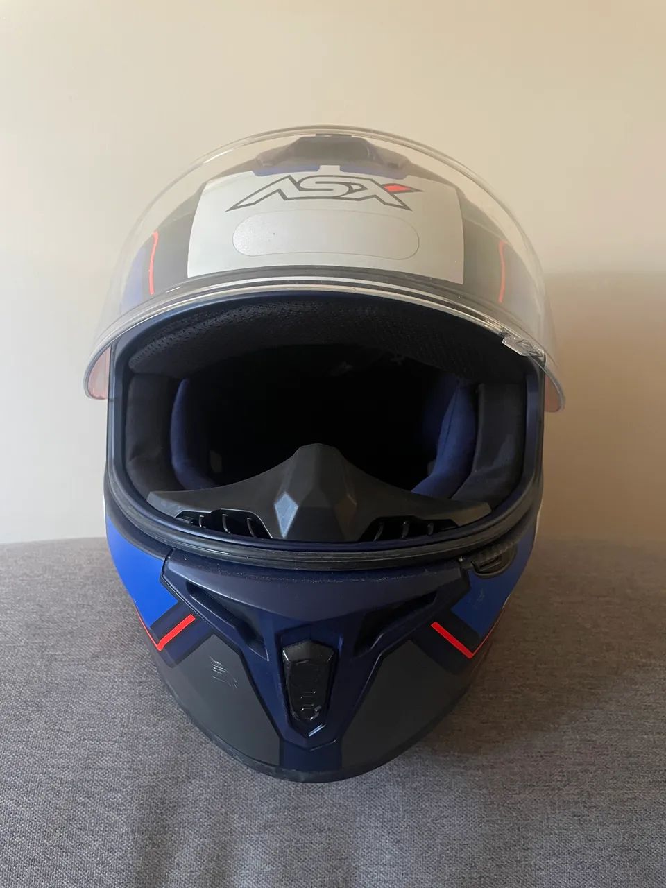 Capacete ASX DRAKEN WIND azul fosco R$570,00 - Foto 4