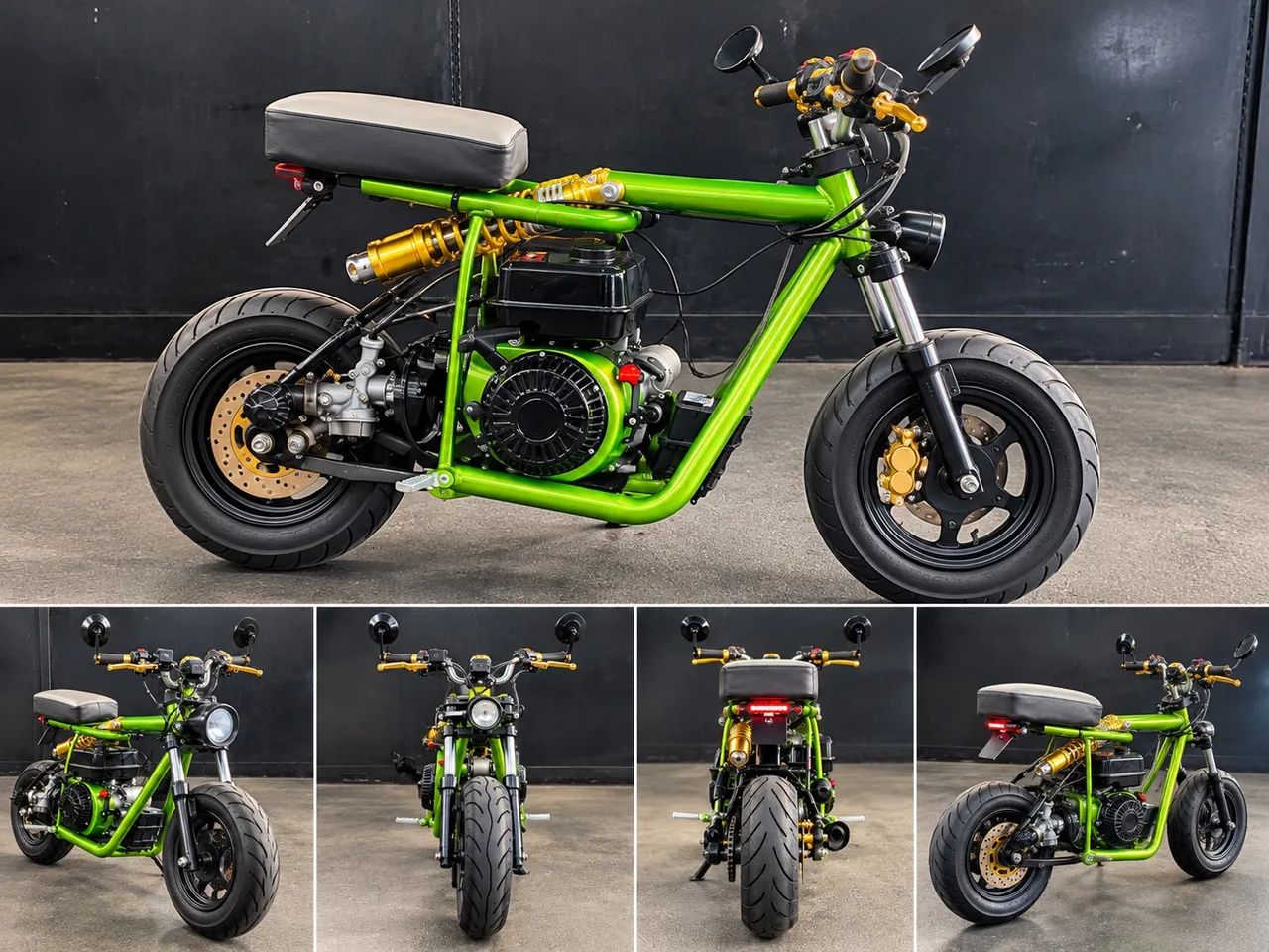 MINI MOTO CUSTOM 4 TEMPOS! PROJETO ÚNICO NO BRASIL - Foto 4
