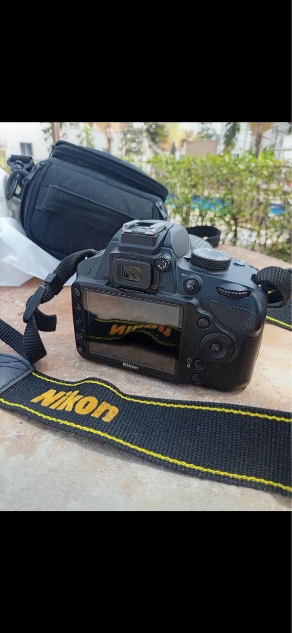 Câmera profissional Nikon D3200 com lente 8-55 mm - Foto 5