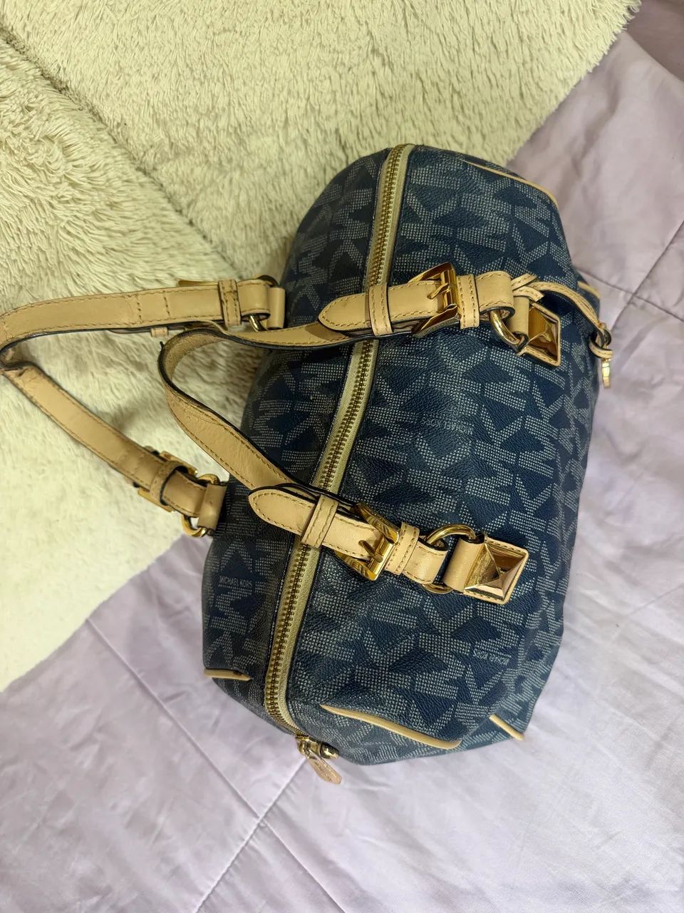 Bolsa Michael Kors Original - Azul Monograma - Foto 4