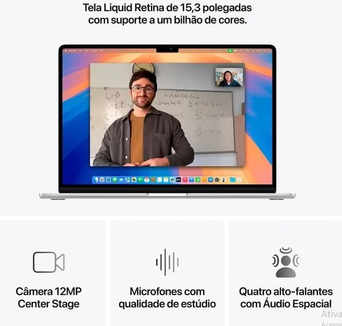 MacBook Air M4 16gb 256gb 15 polegadas  - Foto 3