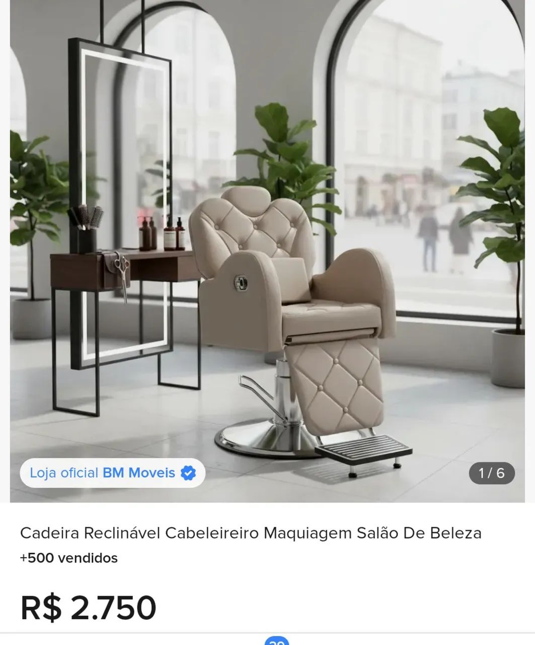 Poltrona sal ão de beleza  - Foto 2