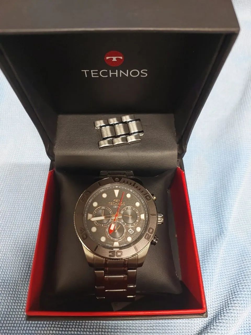 Relógio Technos Masculino Acqua Grafite - Js25bci/1f Bisel Preto - Foto 2
