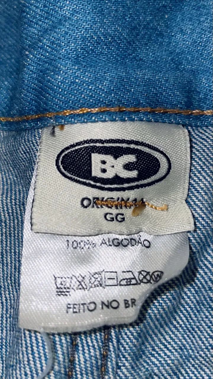 Bermuda Barra Crew jeans coração B azul - Foto 3