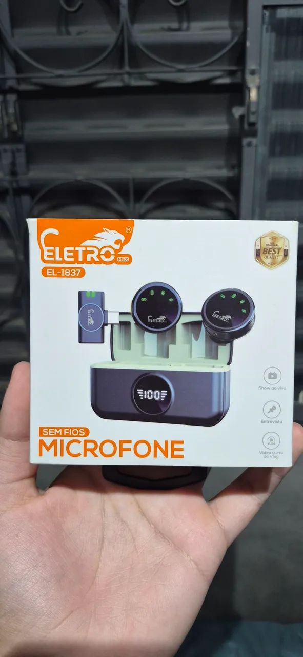 Microfone lapela sem fio novo - Foto 3