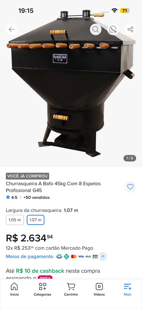 Churrasqueira a bafo  - Foto 4