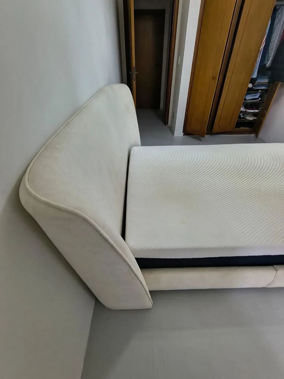 Cama casal - Tecido boucle off whitehite  - Foto 5