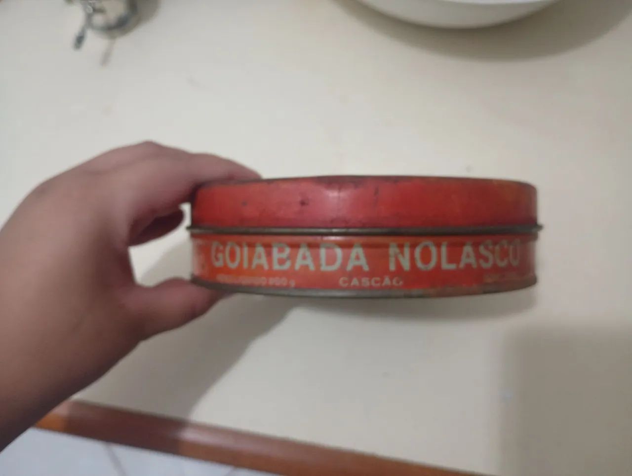 Ou lata de goiabada antiga goiabada Nolasco  - Foto 2