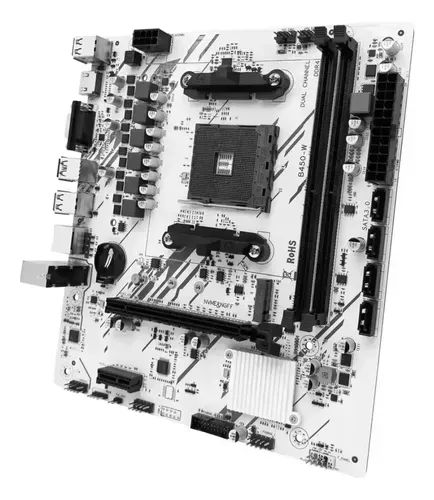 Kit Ryzen 5 4500 + B450M branca - Foto 2