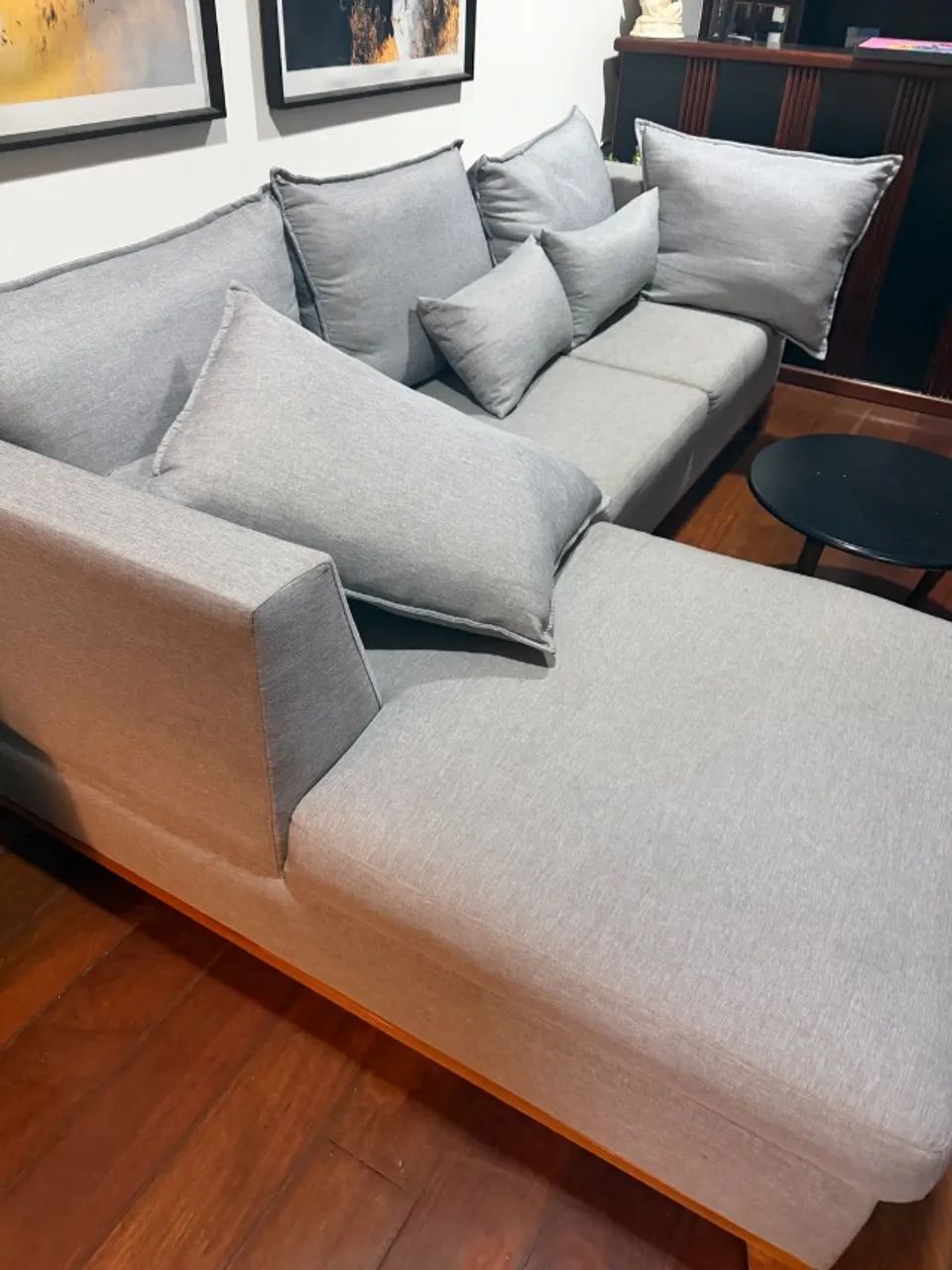 Sofá em linho com Chaise 3m - Foto 2