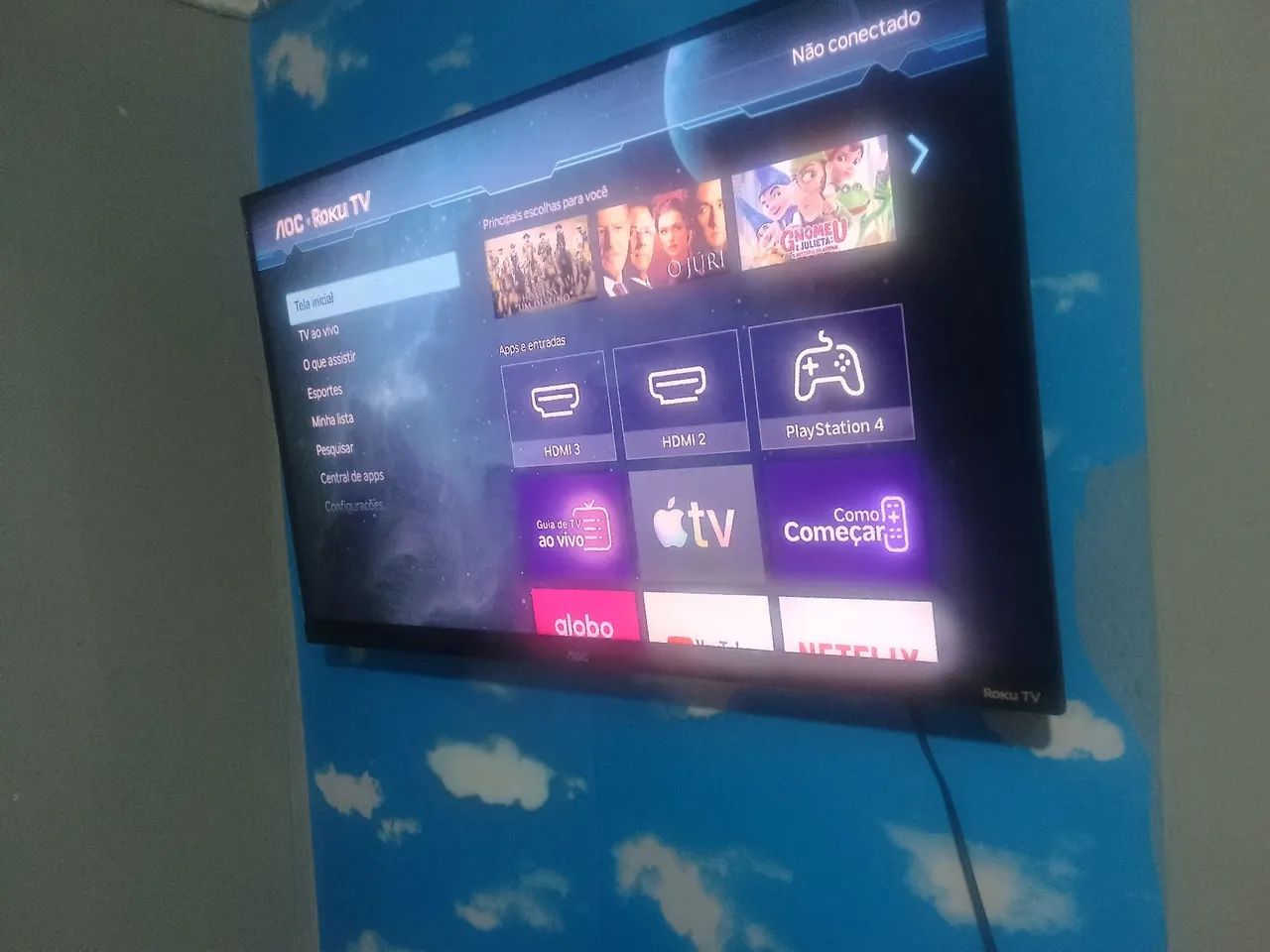 Tv Smart AOC 32 polegadas, Roku TV  c/ nota fiscal  - Foto 3