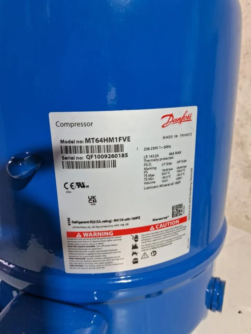 Compreensor novo Danffos 5.5hps monofásico <br> - Foto 2